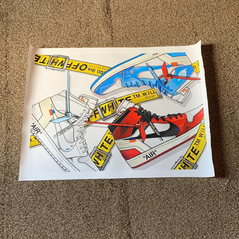 Sneaker Wall Canvas Poster